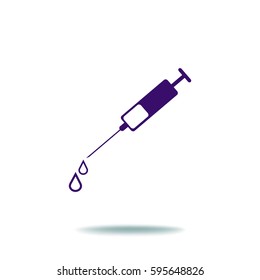 Syringe. Icon.