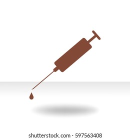 Syringe. Icon.
