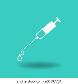 Syringe. Icon.