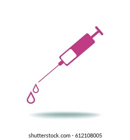 Syringe. Icon.