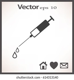 Syringe. Icon.
