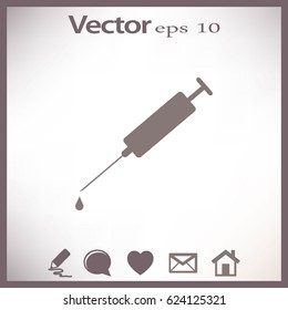 Syringe. Icon.