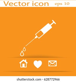 Syringe. Icon.