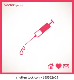 Syringe. Icon.