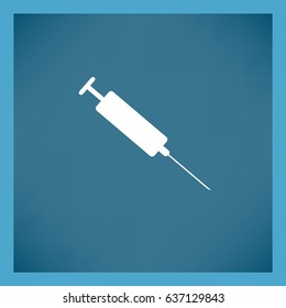 Syringe. Icon.