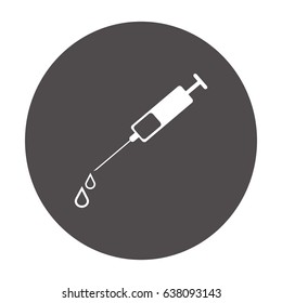 Syringe. Icon.