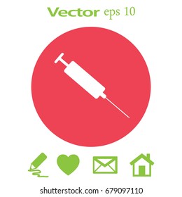 Syringe. Icon.