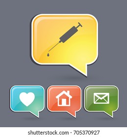 Syringe. Icon.