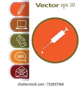 Syringe. Icon.