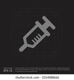 syringe icon - Black Creative Background