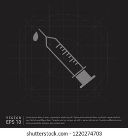 syringe icon - Black Creative Background 