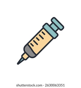coleção de ícones de seringa .estilo de design com fundo