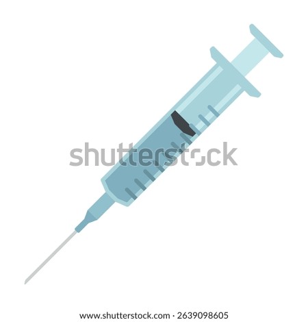 Syringe icon. Colored vector illustration