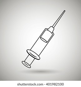 syringe icon design 