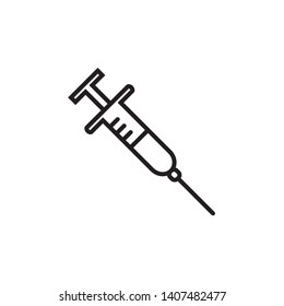 syringe icon design template. Trendy style, vector eps 10