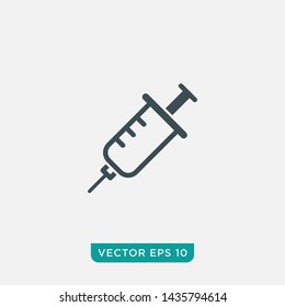 Syringe Icon Design, Vector EPS10