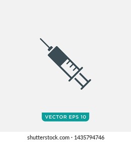 Syringe Icon Design, Vector EPS10