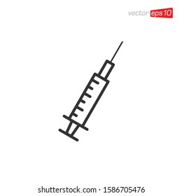 Syringe Icon Design Vector Template