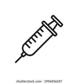 Syringe Icon Design Vector In Trendy Flat Style Template