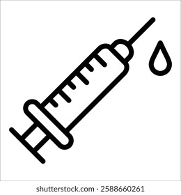 Syringe Icon Element For Design