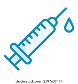 Syringe Icon Element For Design