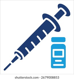 Syringe Icon Element For Design
