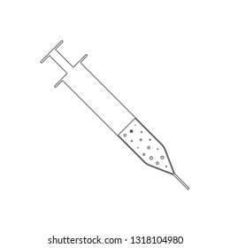 syringe icon. Element of Education for mobile concept and web apps icon. Outline, thin line icon for website design and development, app development