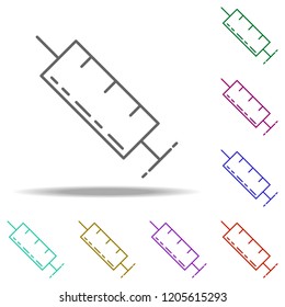 syringe icon. Elements of Beauty, make up, cosmetics in multi color style icons. Simple icon for websites, web design, mobile app, info graphics