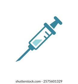 Syringe Icon features a sleek and modern design, perfect for representing healthcare apps, medical supplies, or vaccination campaigns