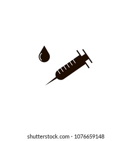 Syringe Icon. flat design