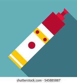 Syringe icon. Flat illustration of syringe vector icon for web
