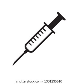 Syringe icon, hypodermic vector icon
