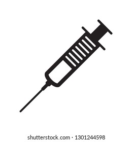 Syringe icon, hypodermic vector icon