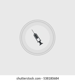 syringe   icon illustration isolated vector sign symbol