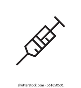 syringe icon illustration isolated vector sign symbol
