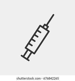 Syringe  icon illustration isolated vector sign symbol
