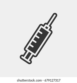 Syringe  icon illustration isolated vector sign symbol