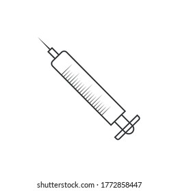 syringe icon or illustration template