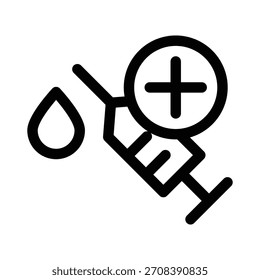 Ícone de seringa ilustração vetor modelo de design