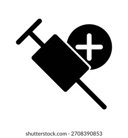 Ícone de seringa ilustração vetor modelo de design