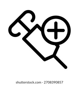 Ícone de seringa ilustração vetor modelo de design