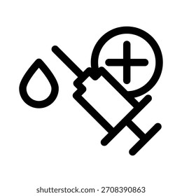 Ícone de seringa ilustração vetor modelo de design