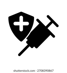 Ícone de seringa ilustração vetor modelo de design