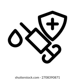 Ícone de seringa ilustração vetor modelo de design