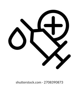Ícone de seringa ilustração vetor modelo de design