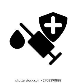 Ícone de seringa ilustração vetor modelo de design
