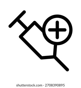Ícone de seringa ilustração vetor modelo de design