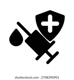 Ícone de seringa ilustração vetor modelo de design