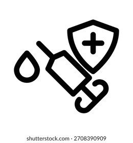 Syringe icon illustration vector design template