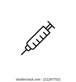 Syringe icon. injection sign and symbol. vaccine icon